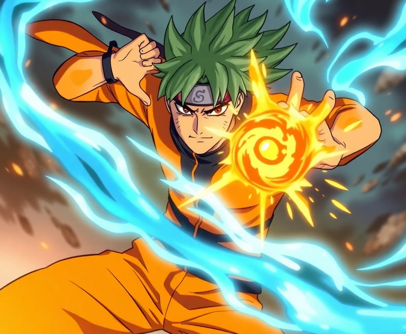 Sage Mode Naruto with Rasengan