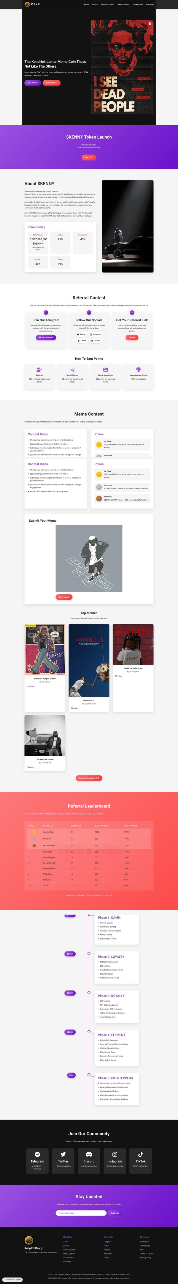 Kung FU Kenny - The Ultimate Kendrick Lamar Meme Coin