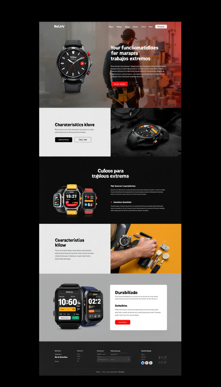 Diseño Web para Reloj Handy: Funcionalidad Extrema