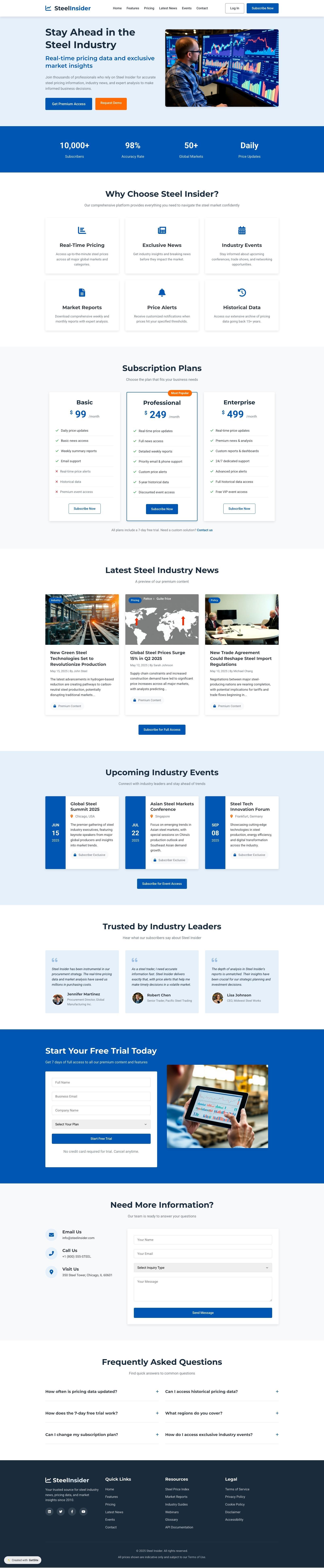 Steel Insider - Premium Steel Industry News & Pricing