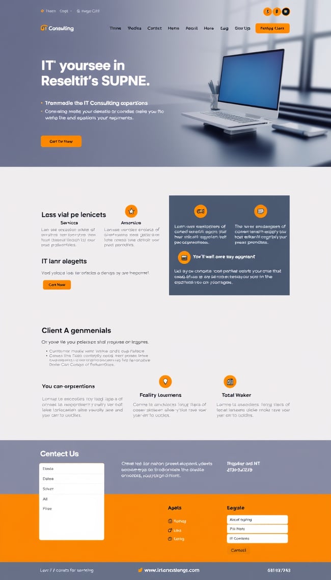 IT Consulting Business Website Design