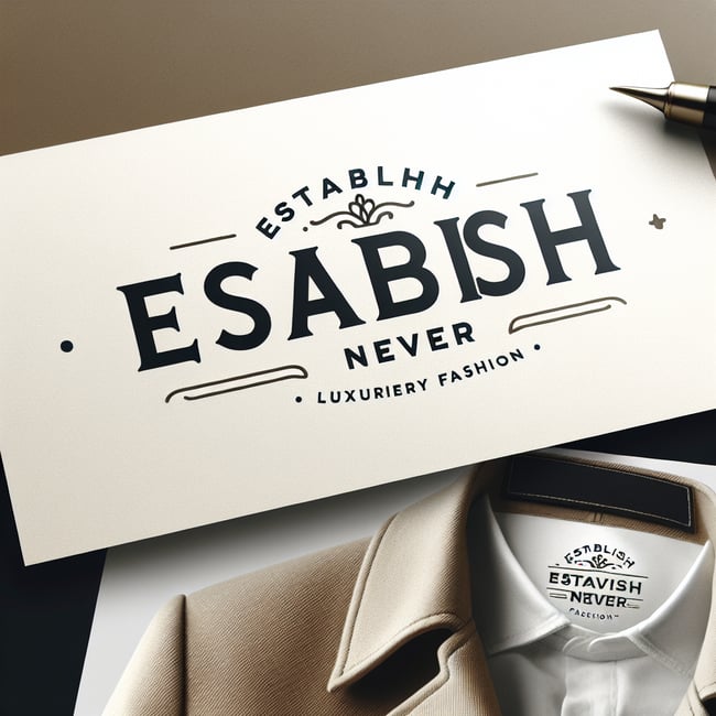 Establish Never Logo - Luxurious Minimalism