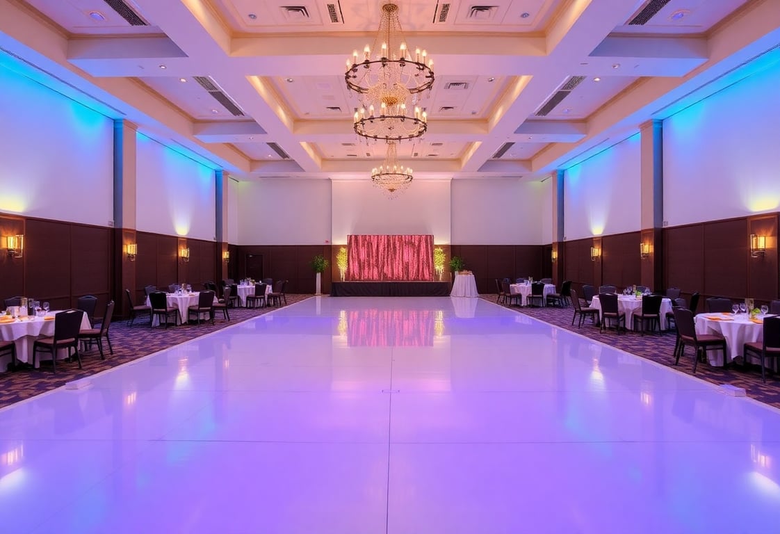 Elegant event hall with modern amenities at RigaEventHub