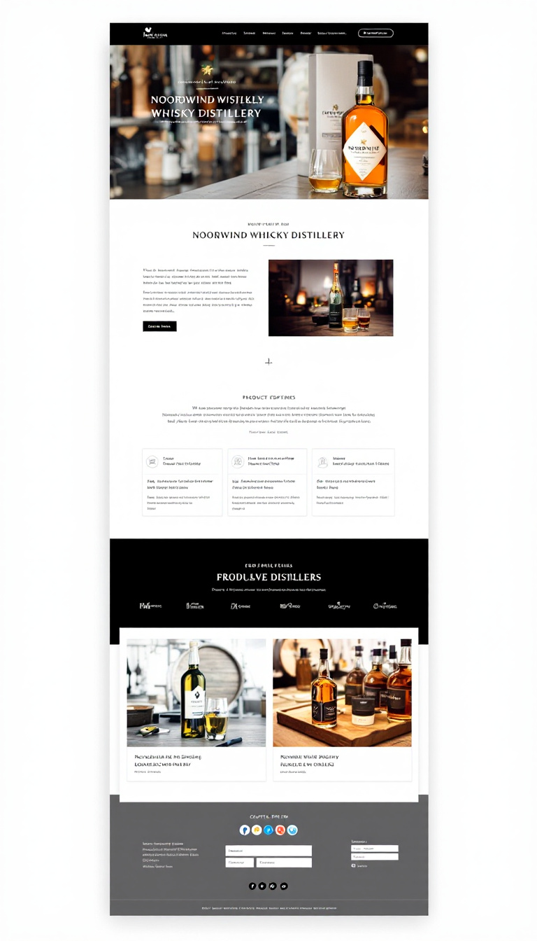 Noordwind Whisky Distillery Website Design