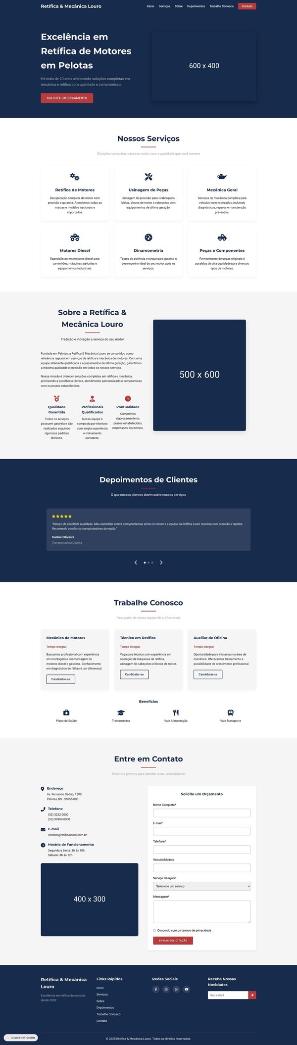 Retífica & Mecânica Louro - Especialistas em Retífica de Motores em Pelotas
