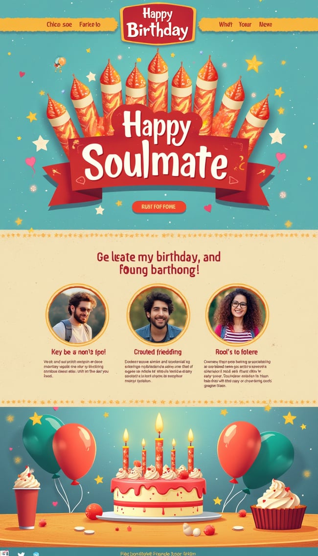 Soulmate's Birthday Celebration Page