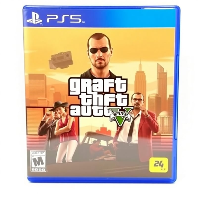 GTA 5 PS5 Cover Art