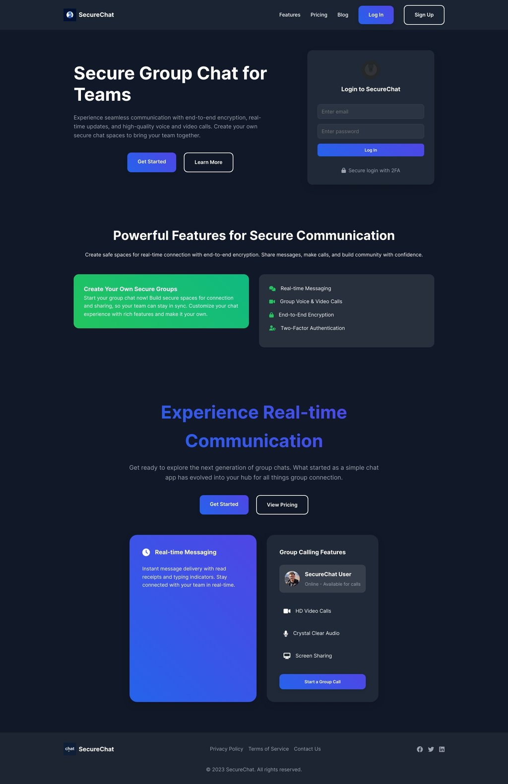 Secure Group Chat Platform
