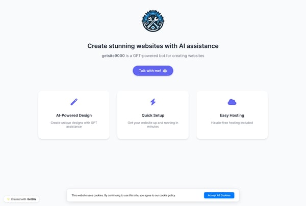 Create Stunning AI-Powered Single-Page Websites Easily