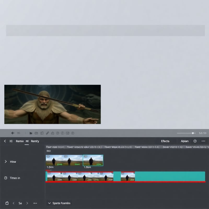 Sparta Remix Video Editor Interface