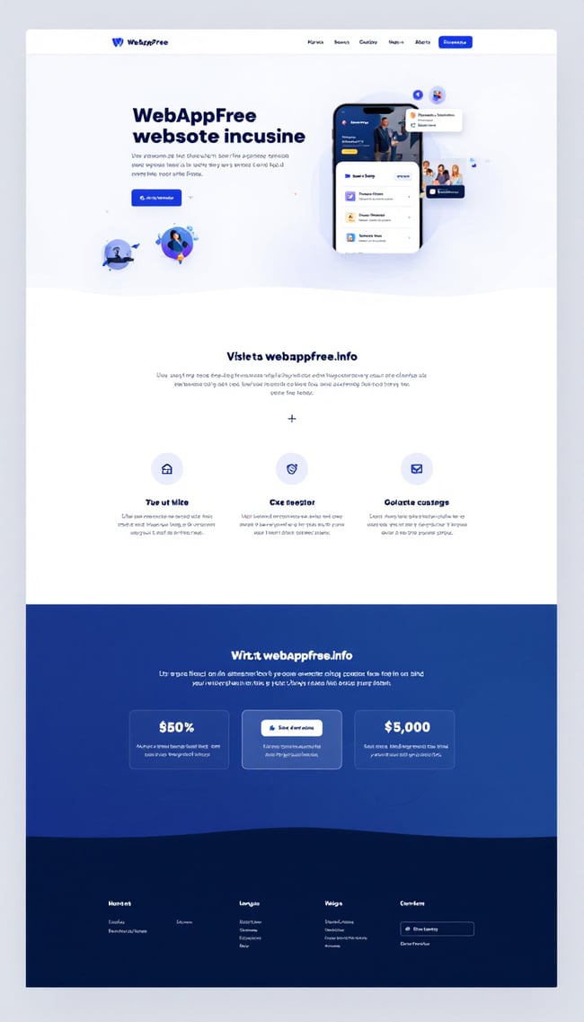 WebAppFree Landing Page Design