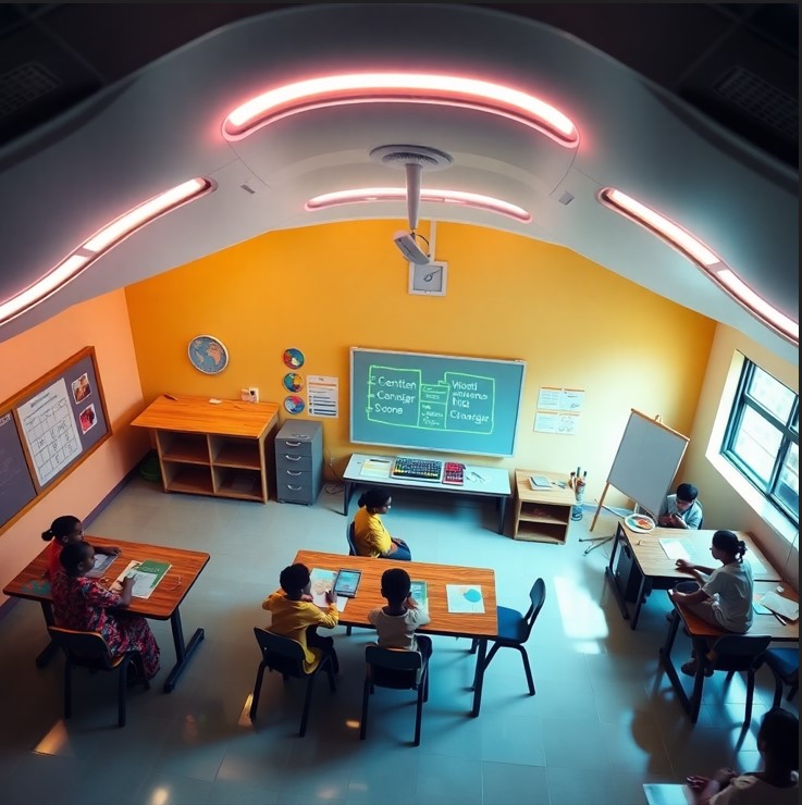 Young student engaging in hands-on STEM activity at Jewels of God Learning Center