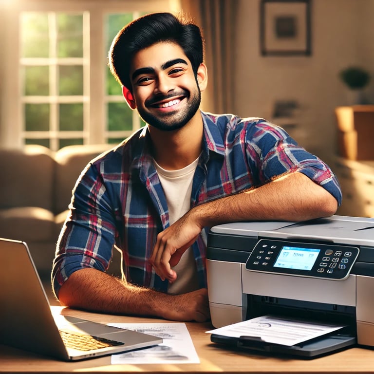 Technician fixing a printer mechanism with specialized tools at Metro Printer Repair Thane