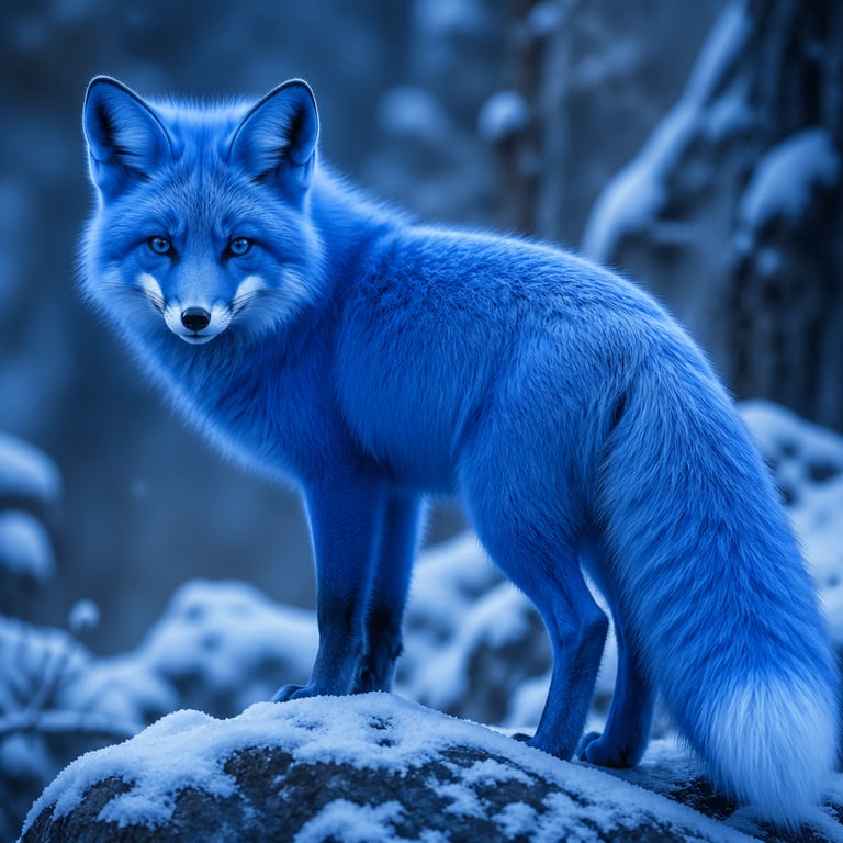 blue fox