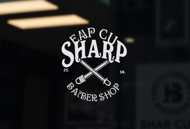 Sharp Cuts Barbershop Logo