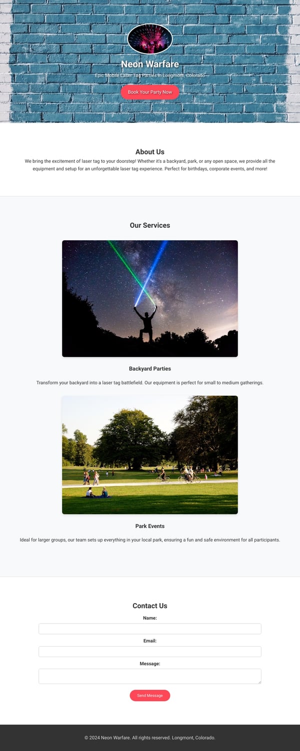 Neon Warfare - Longmont, Colorado
