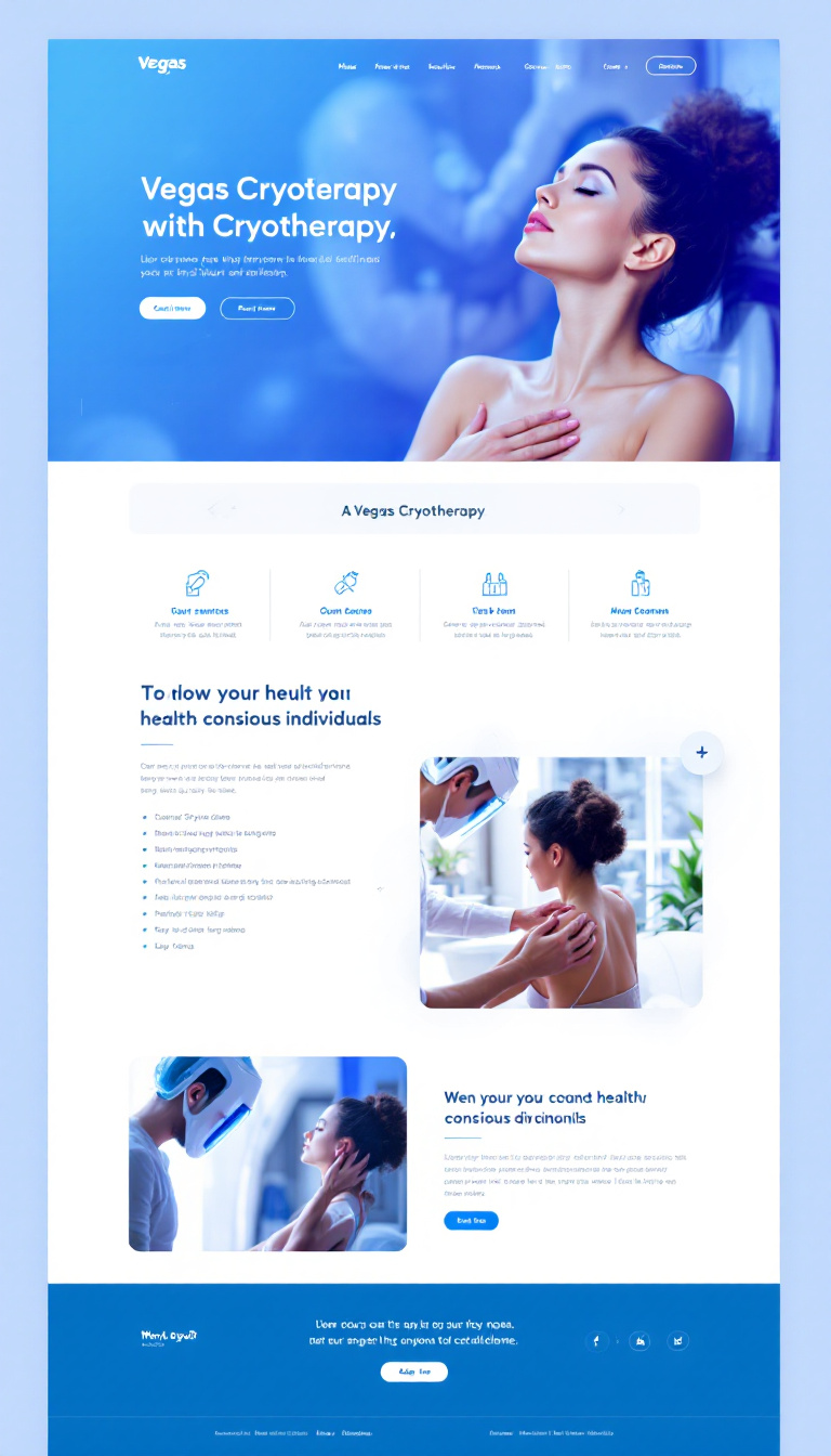 Vegas Cryotherapy Modern One-Page Website Design