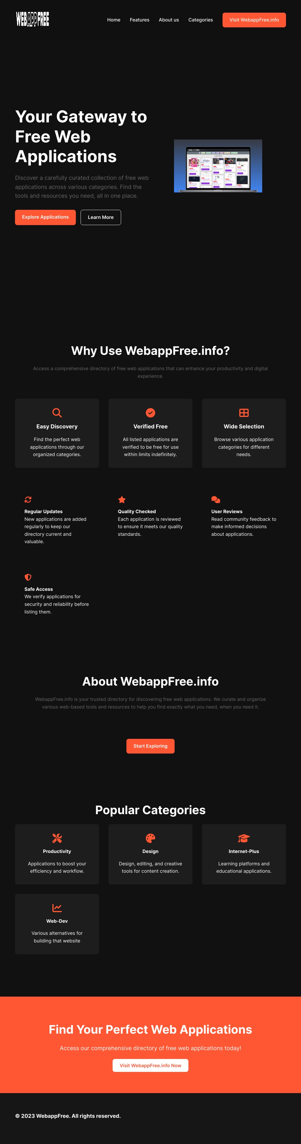 WebappFree - Your Directory of Free Web Applications