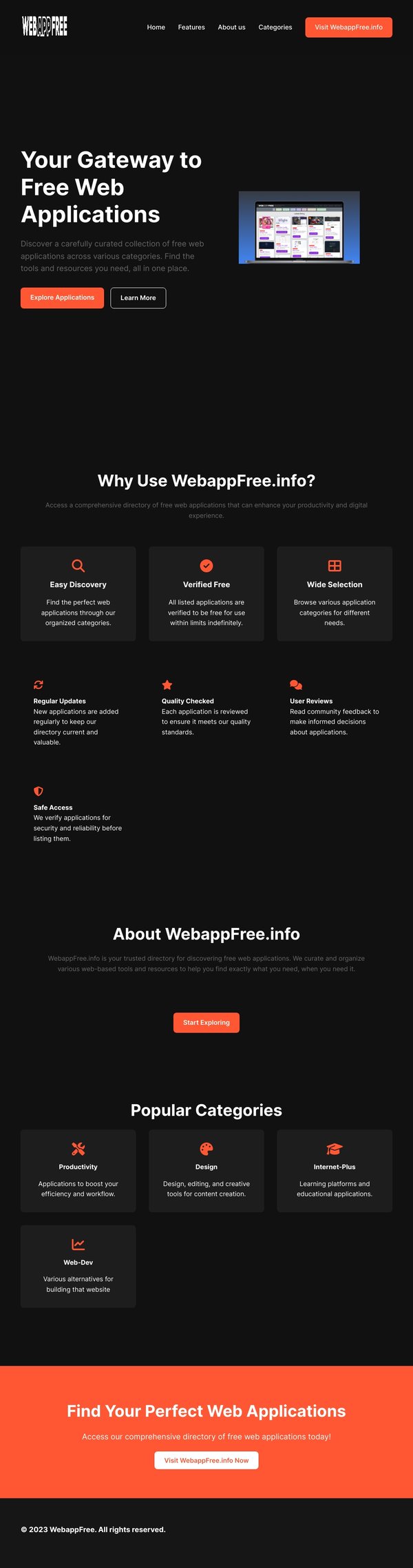 WebappFree - Your Directory of Free Web Applications