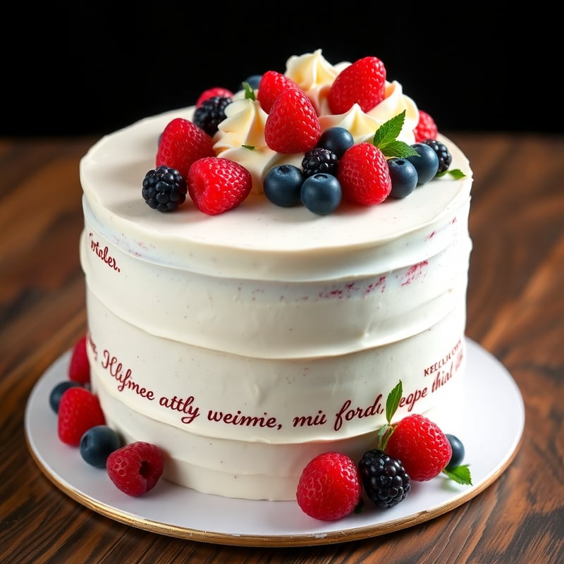 Berry Cream Layer Cake