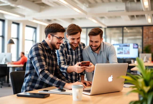 Team Collaboration in a Modern Office