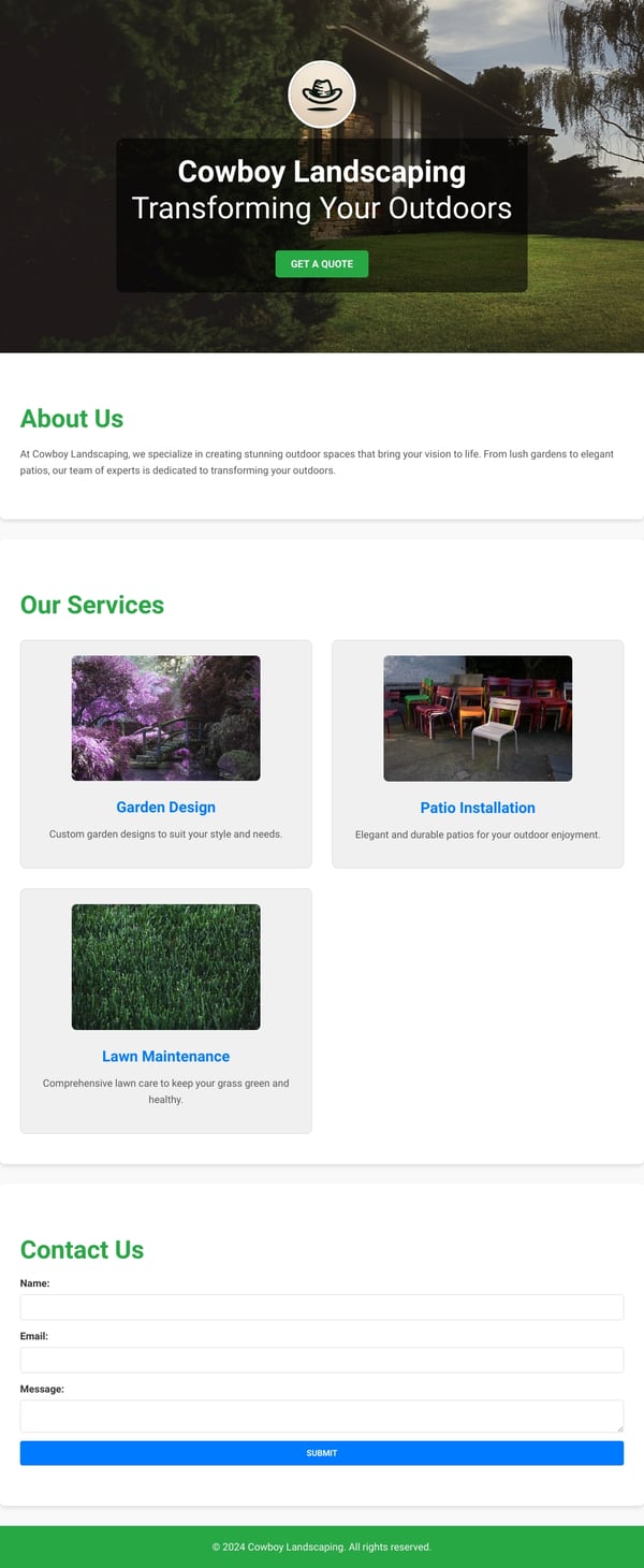 Cowboy Landscaping - Transforming Your Outdoors