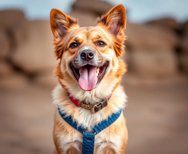 Perro Modelo con Chaleco