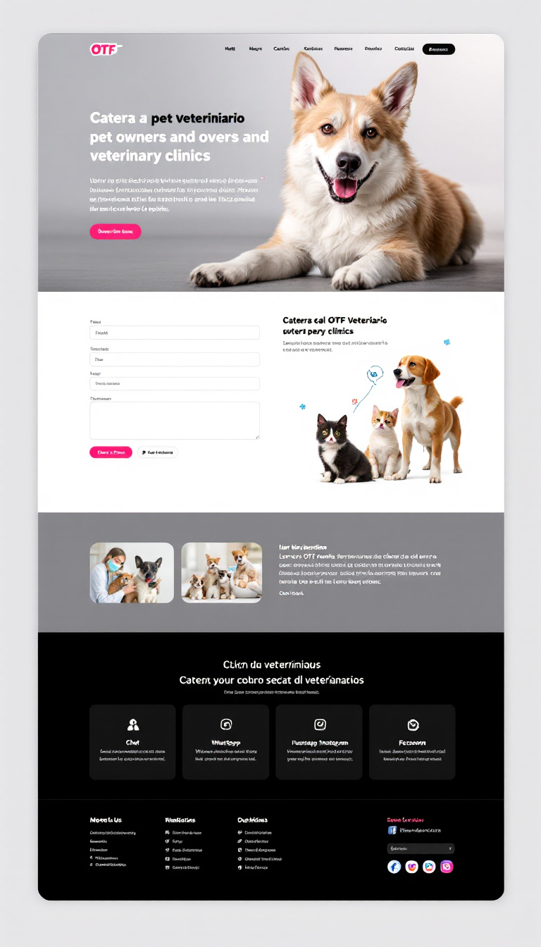 OTF Veterinario One-Page Website Design