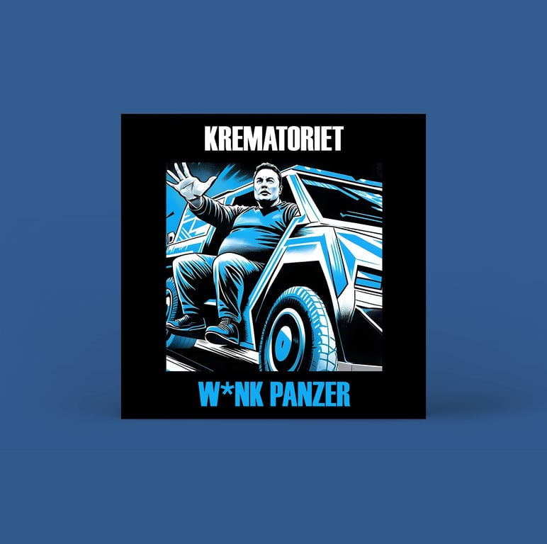 Light blue minimalist album cover with vinyl