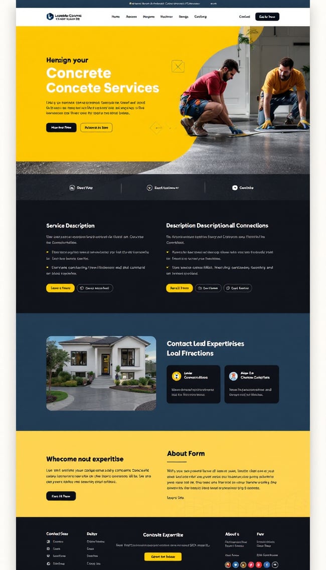 Fort Lauderdale Concrete Services Web Design