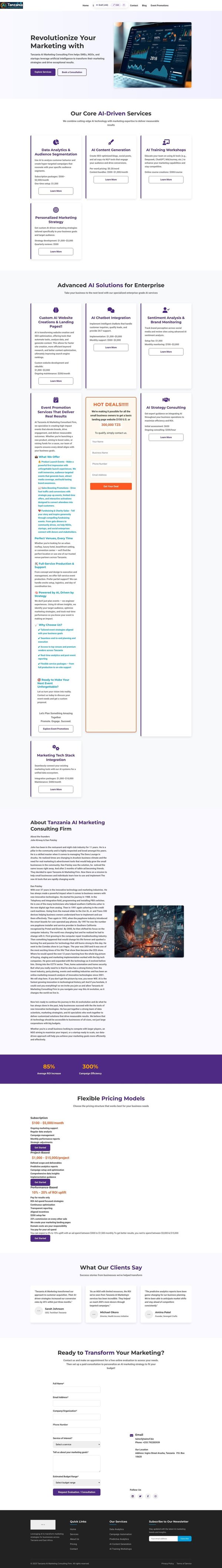 Tanzania AI Marketing Consulting Firm