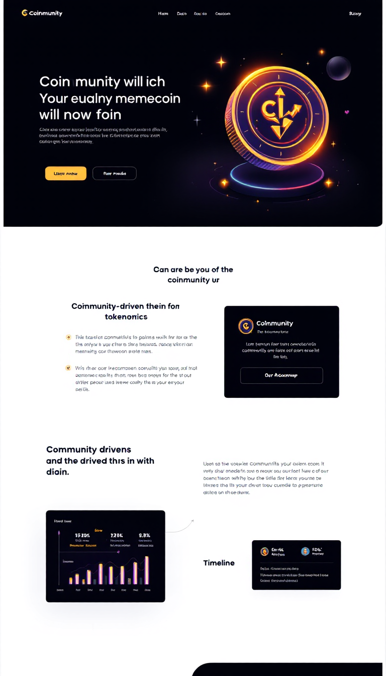 Coinmunity Memecoin Website Design