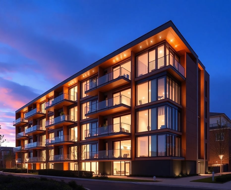 Modernes Wohngebäude mit innovativer Architektur, entwickelt von MyGate