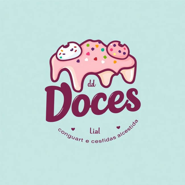 Logo da Confeitaria Doces Coloridos