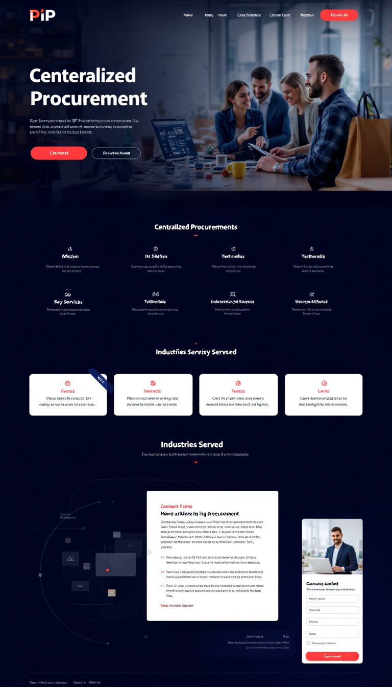 Modern B2B Website Design for PIP