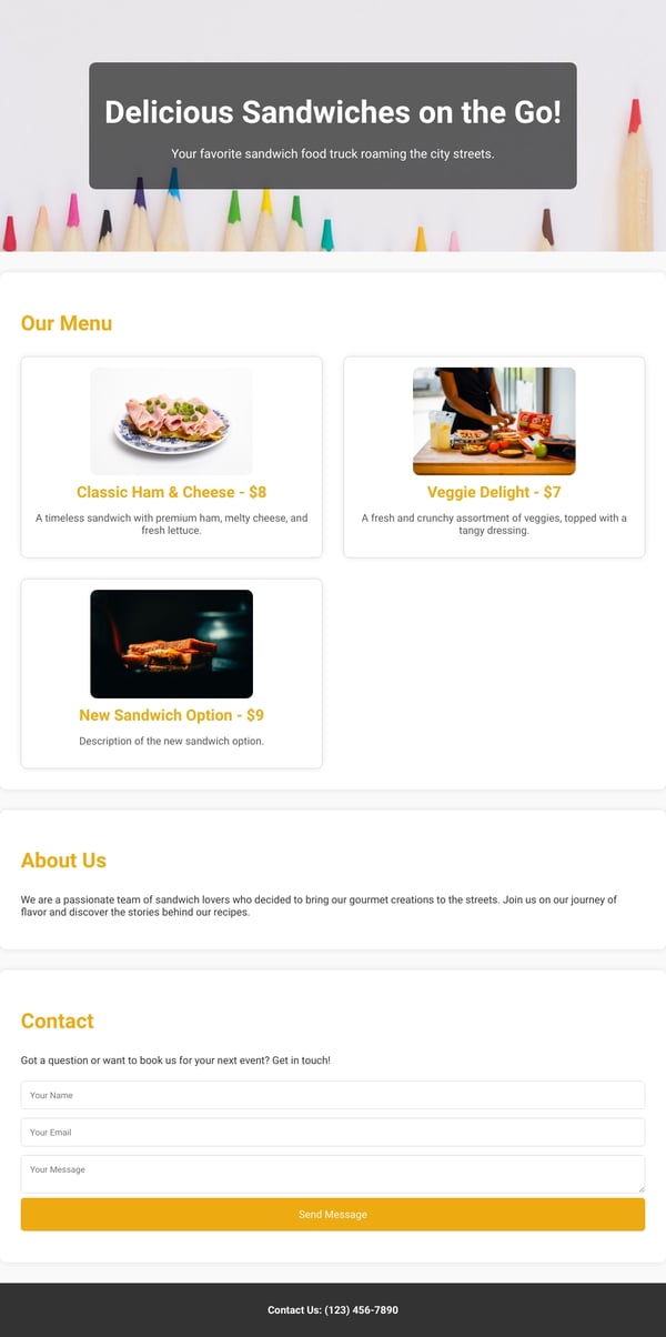 Sandwich Food Truck