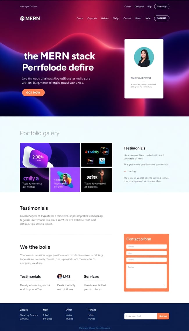 MERN Stack Developer Portfolio Template