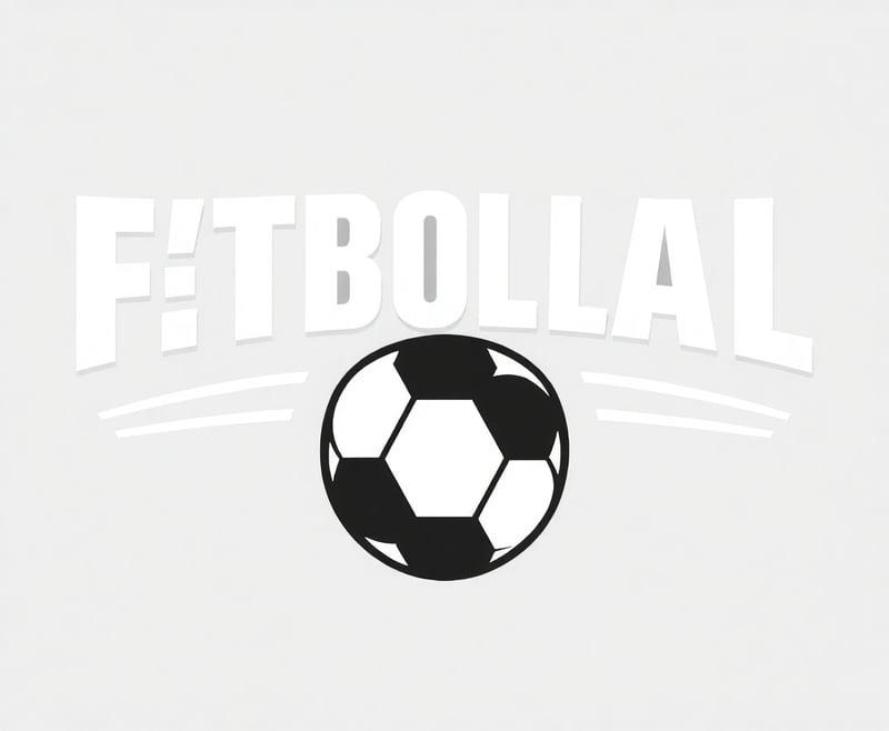 Monochrome Football Game Logo