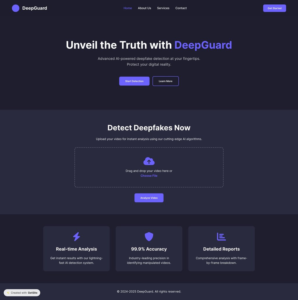 DeepGuard - Advanced Deepfake Detection