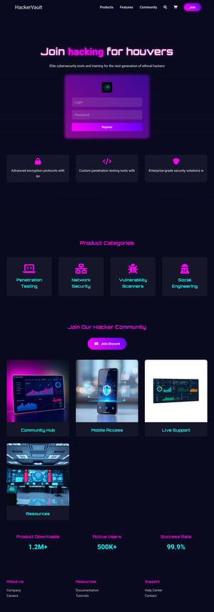 HackerVault - Cybersecurity Store