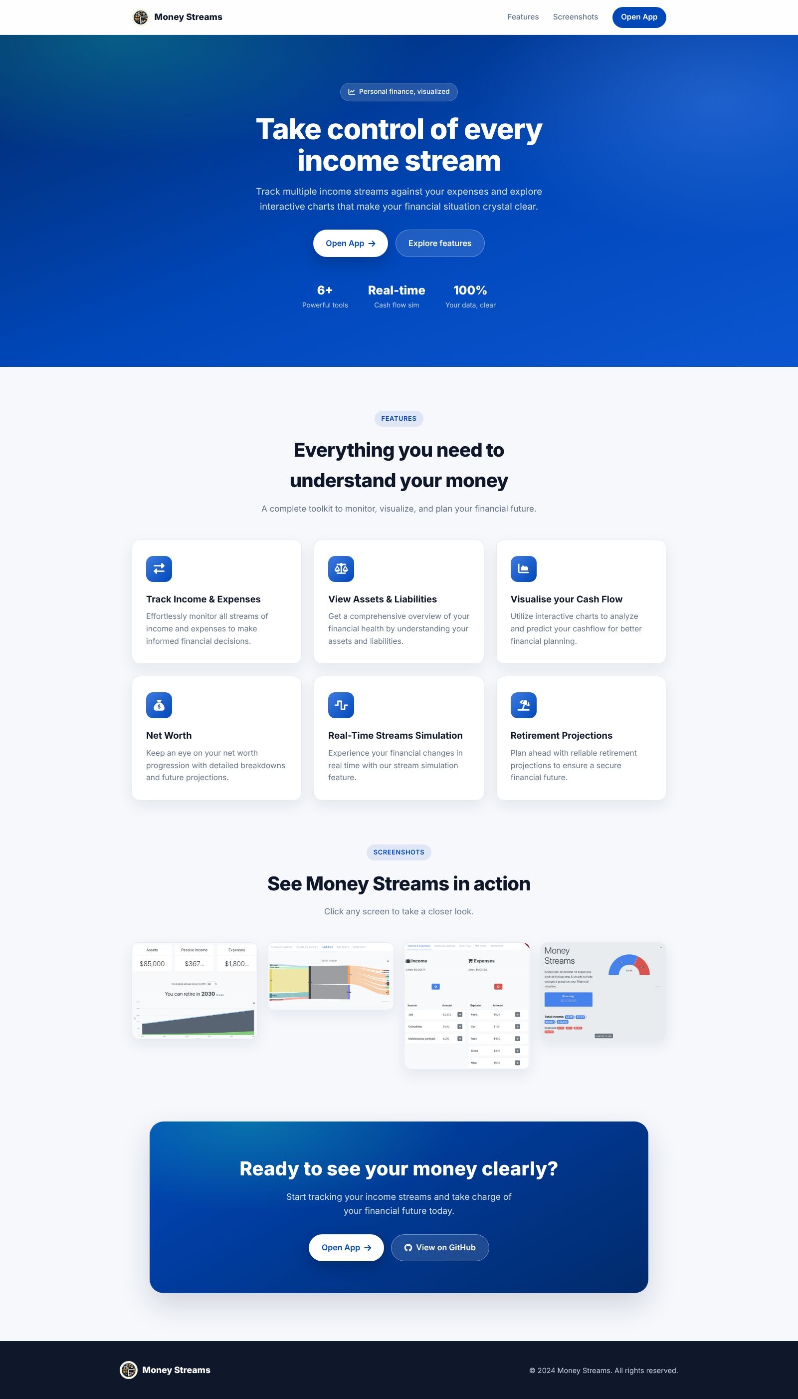 Software Product - Landing Page