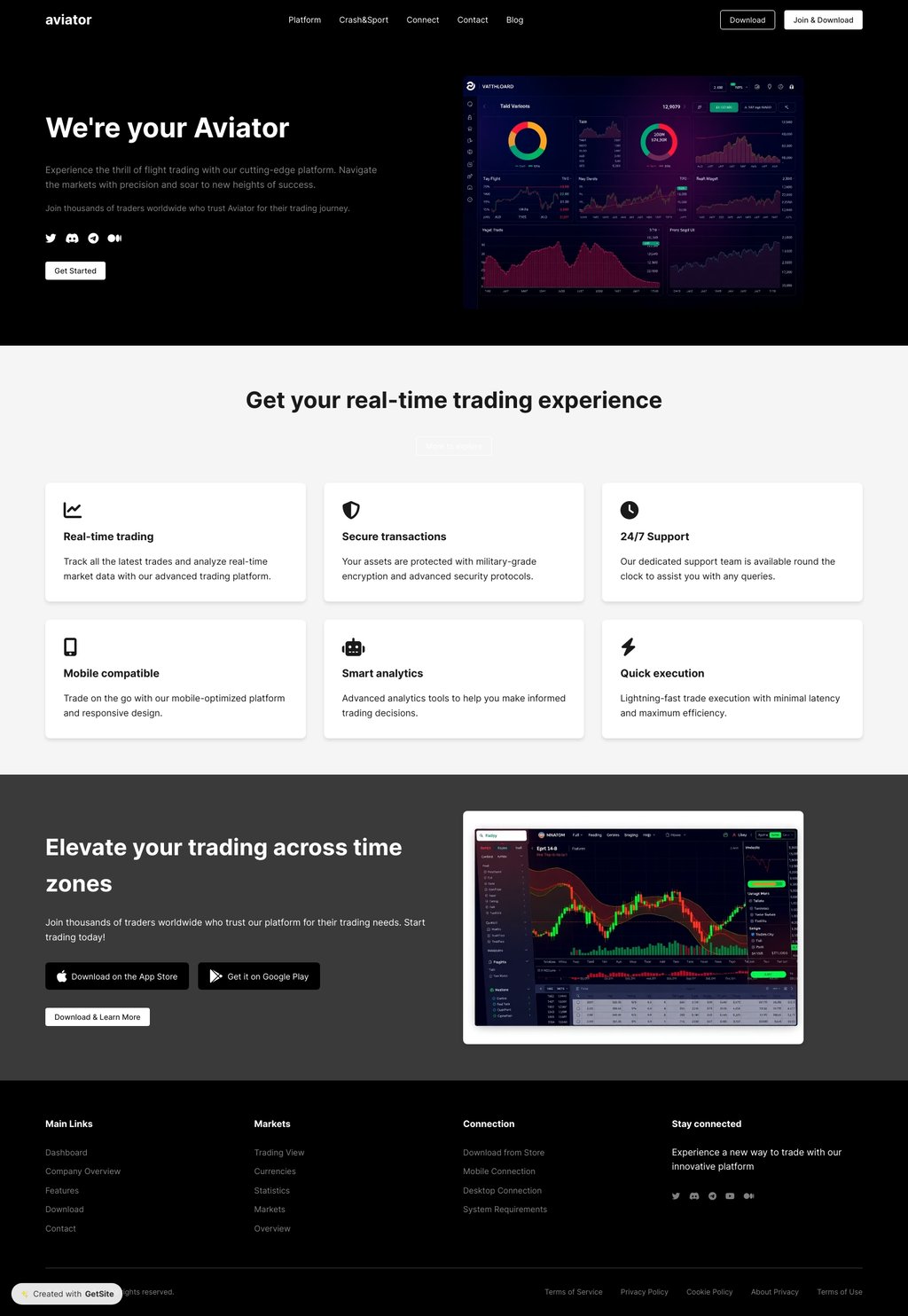Aviator - Flight Trading Platform