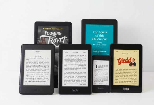 E-Reader Showcase: Diverse Book Displays