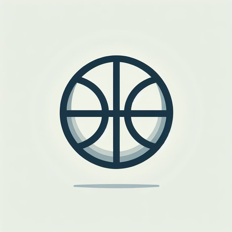 Minimalist Basketball Icon