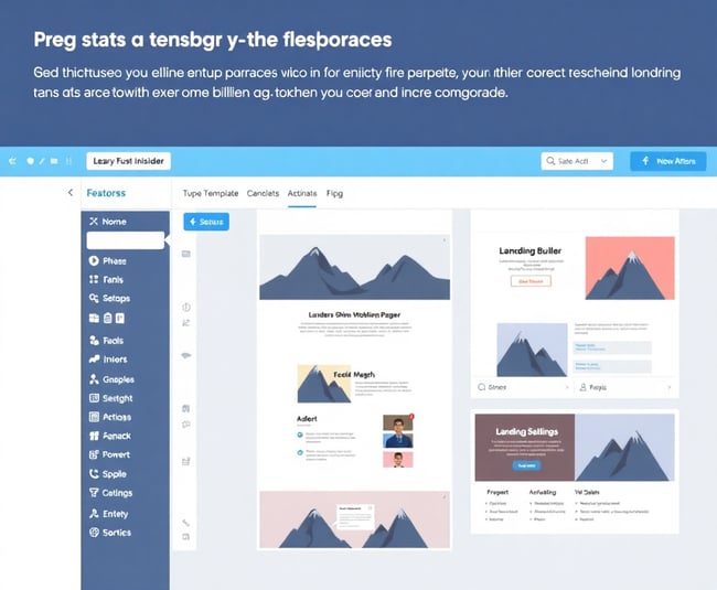 Customizable Landing Page Builder Dashboard