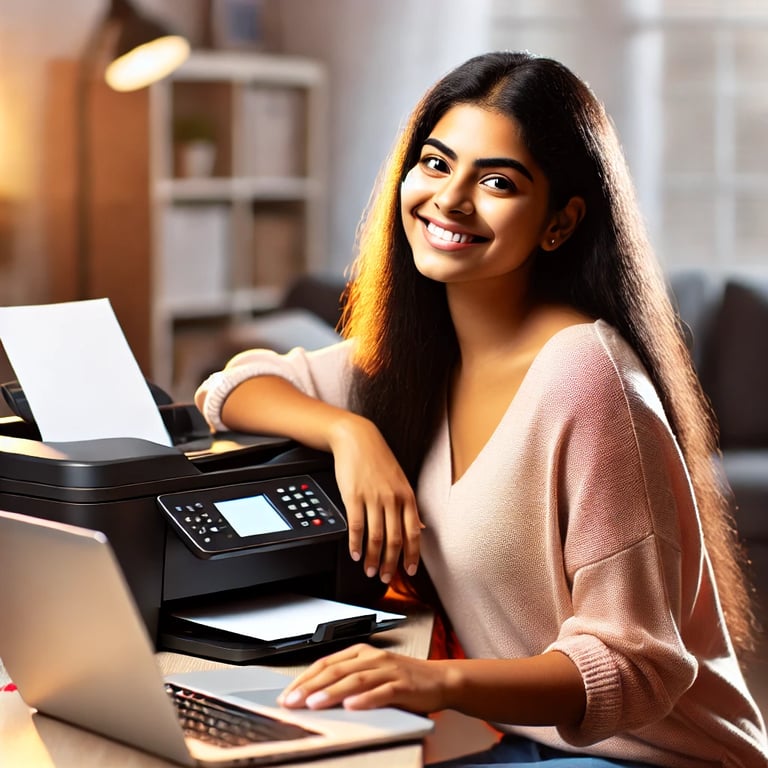 Priya Mehta, a working professional from Thane, with her repaired MacBook Pro