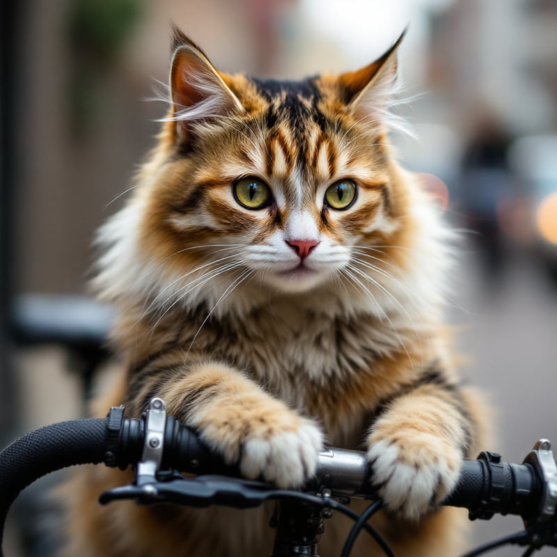 Cat on a Bicycle