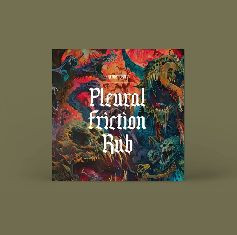 Sunset vinyl record with minimalist square artwork