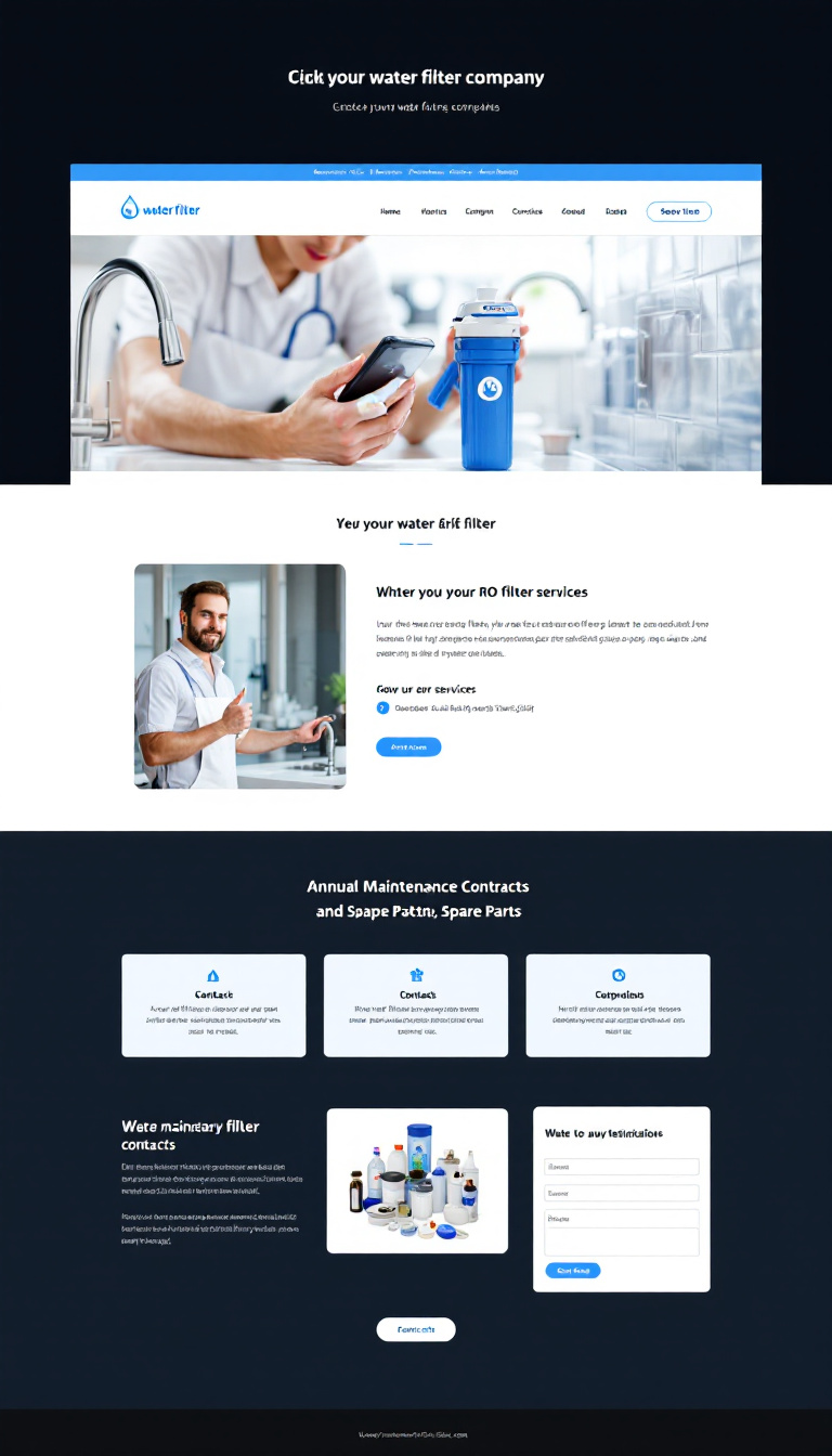 Water Filter Services Website Design