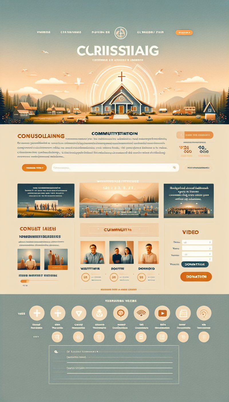 Faithful Connections: Christian Consulting Website Layout